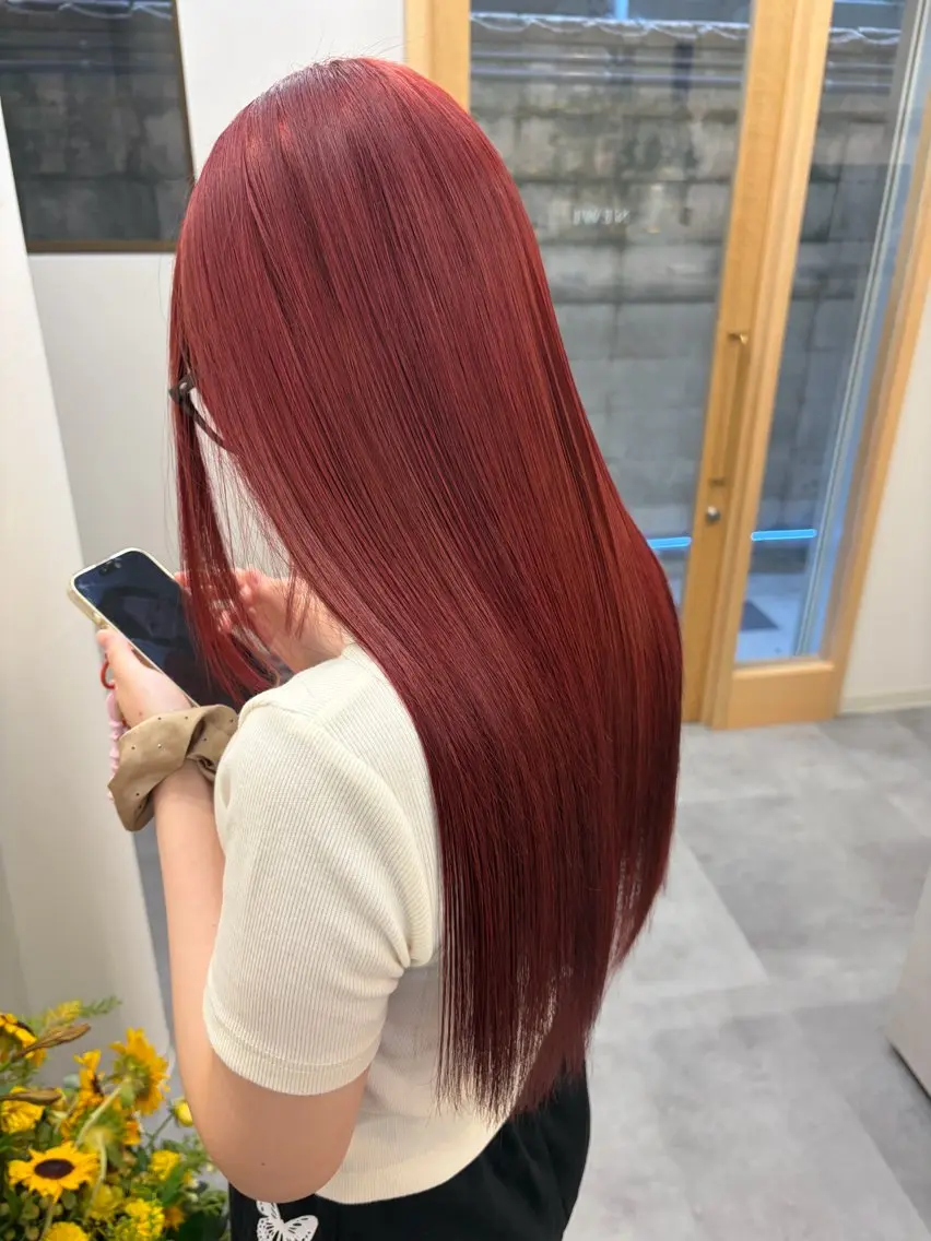 ロング 髪質改善 トリートメント ヘアカラー トリートメント 髪質改善/縮毛矯正/ 艶カラー/登貴のヘアスタイル