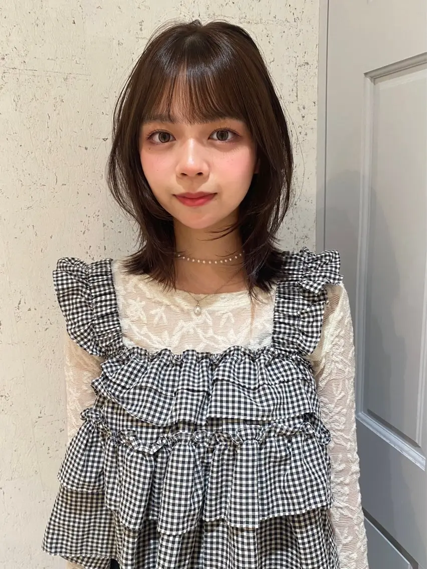 ミディアム カラー カット ヘアカラー トリートメント mai / linoah˚✧のヘアスタイル