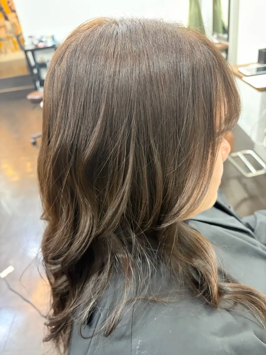 セミロング 透明感カラー/名駅 どぅーのヘアスタイル