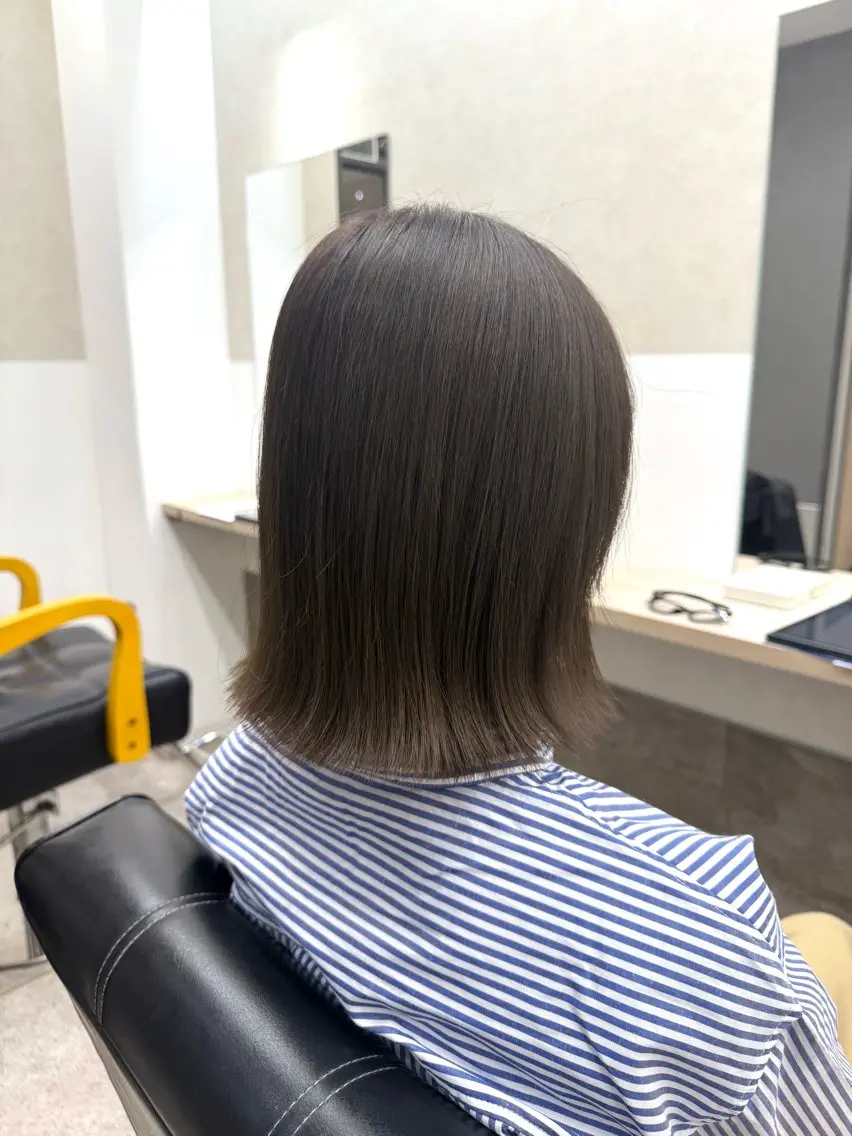 カラー グレージュ ヘアカラー GiseL 博多 ほのかのヘアスタイル