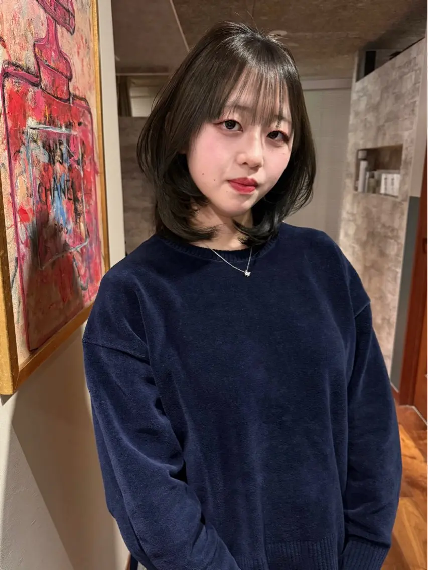 ミディアム カラー カット トリートメント mai / linoah˚✧のヘアスタイル
