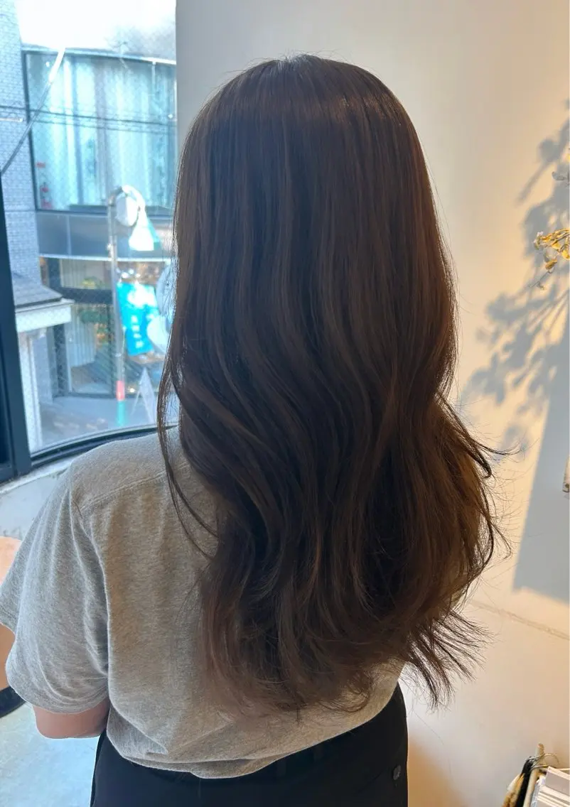 ロング ヘアカラー トリートメント 山本美月♥️艶カラー 🦄暖色カラー♥️のヘアスタイル