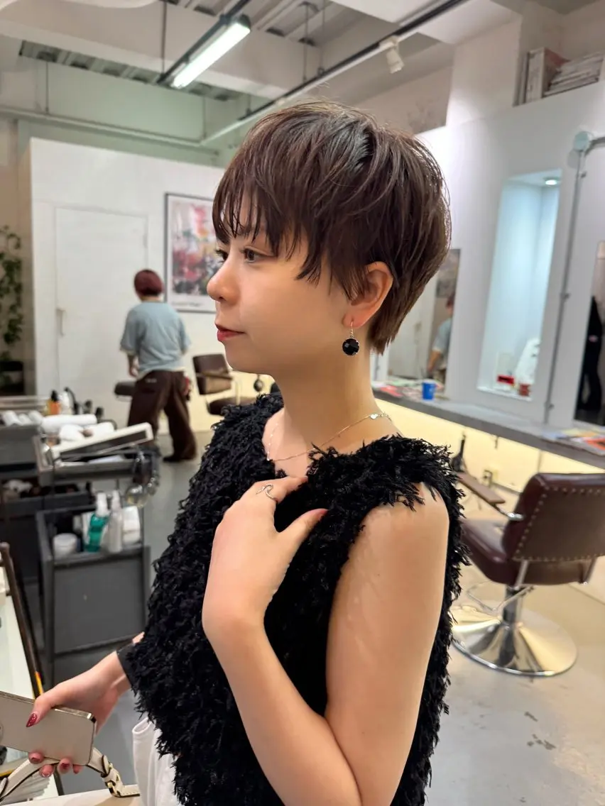 ショート カラー ショートヘア カット ヘアカラー トリートメント ooit 【オーイット】のヘアスタイル