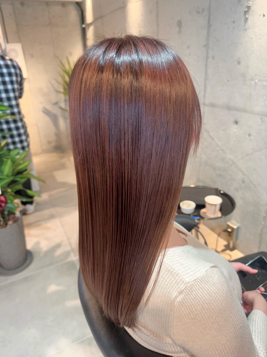 カラー ブラウンカラー ピンクカラー I’llまぃまぃ 南吹田️のヘアスタイル