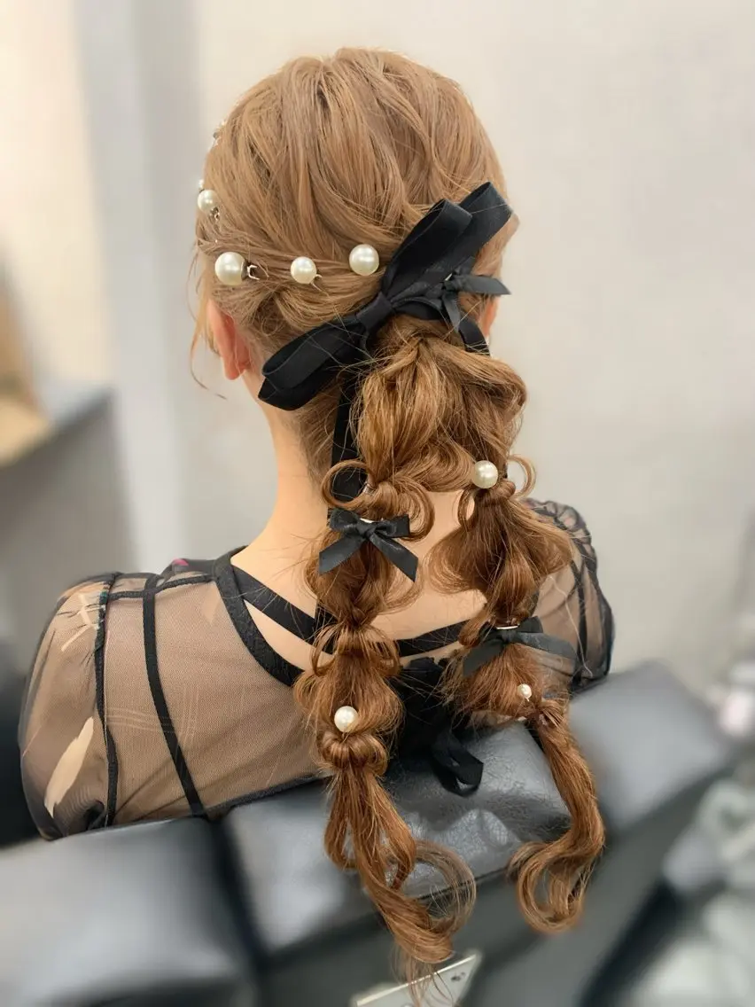 ヘアアレンジ ヘアセット 中川 沙里のヘアスタイル