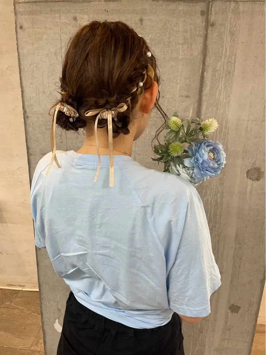 ヘアアレンジ ヘアセット 美髪× ヘアセット✨Araiのヘアスタイル