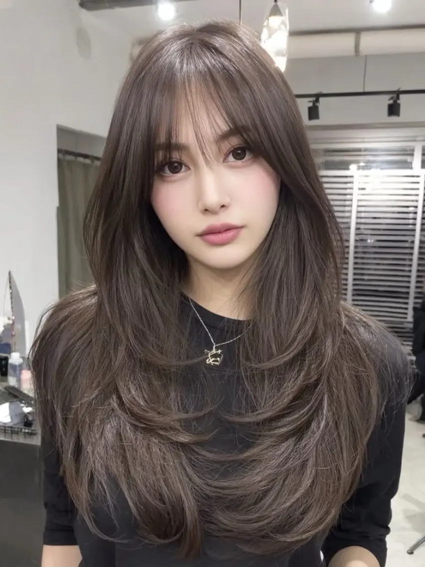 ロング ☁️透明感カラー× レイヤー ☁️ノアのヘアスタイル