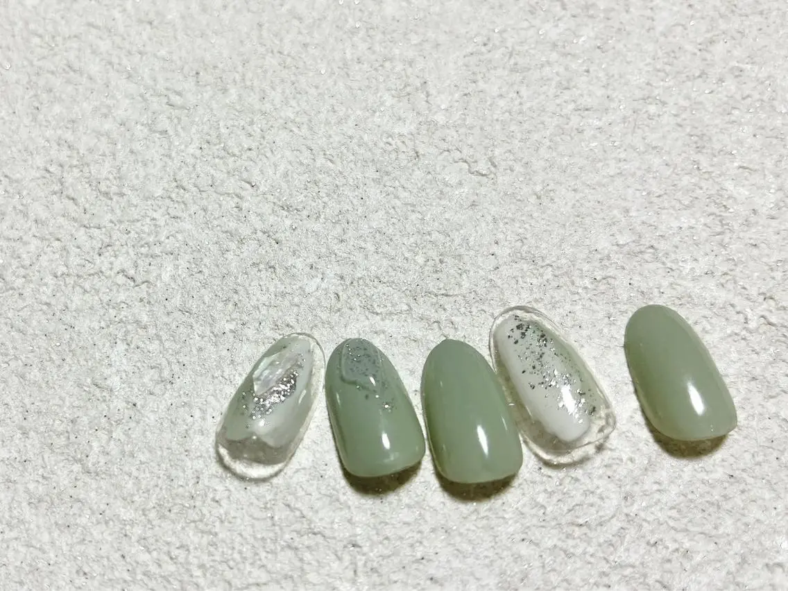 ネイル オーロラネイル フラワーネイル フットネイル フレンチネイル ジェルネイル ハンドネイル mogunail &blowのネイルデザイン