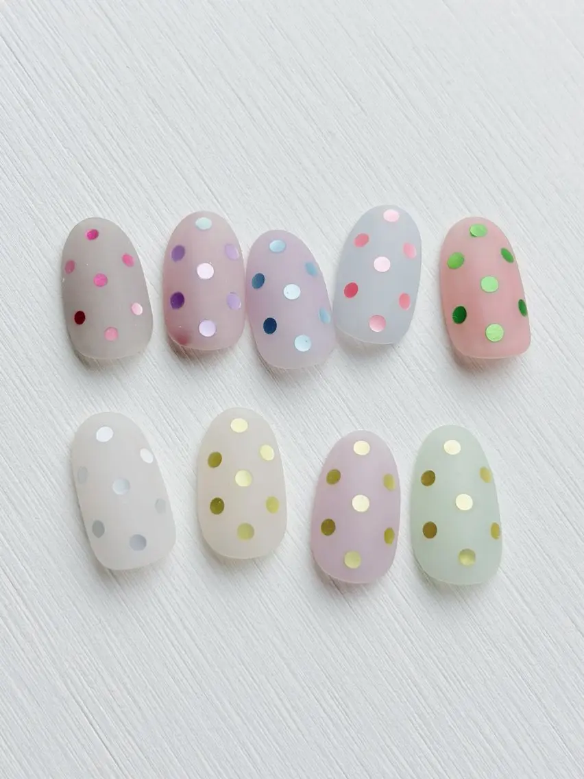 ネイル ドット マットネイル atelier in bloomのネイルデザイン