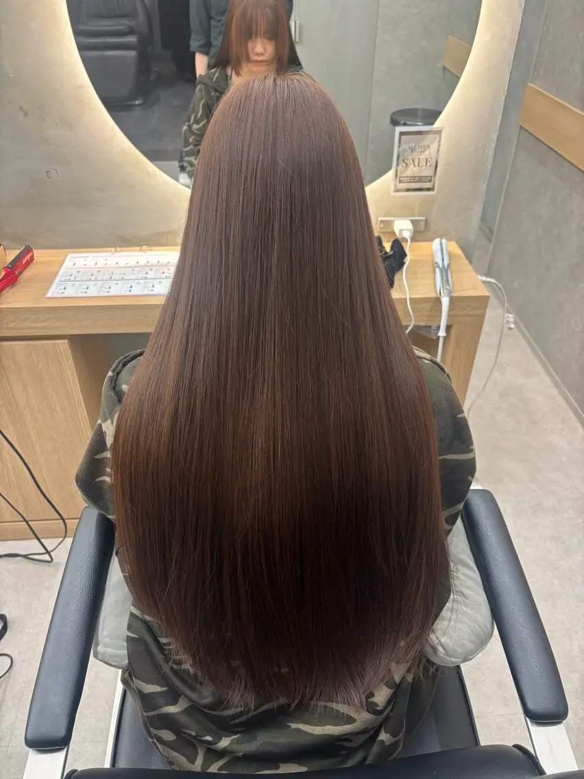 ロング カラー カット ヘアカラー トリートメント 🌷【透明感カラー】 ✨Yuiのヘアスタイル