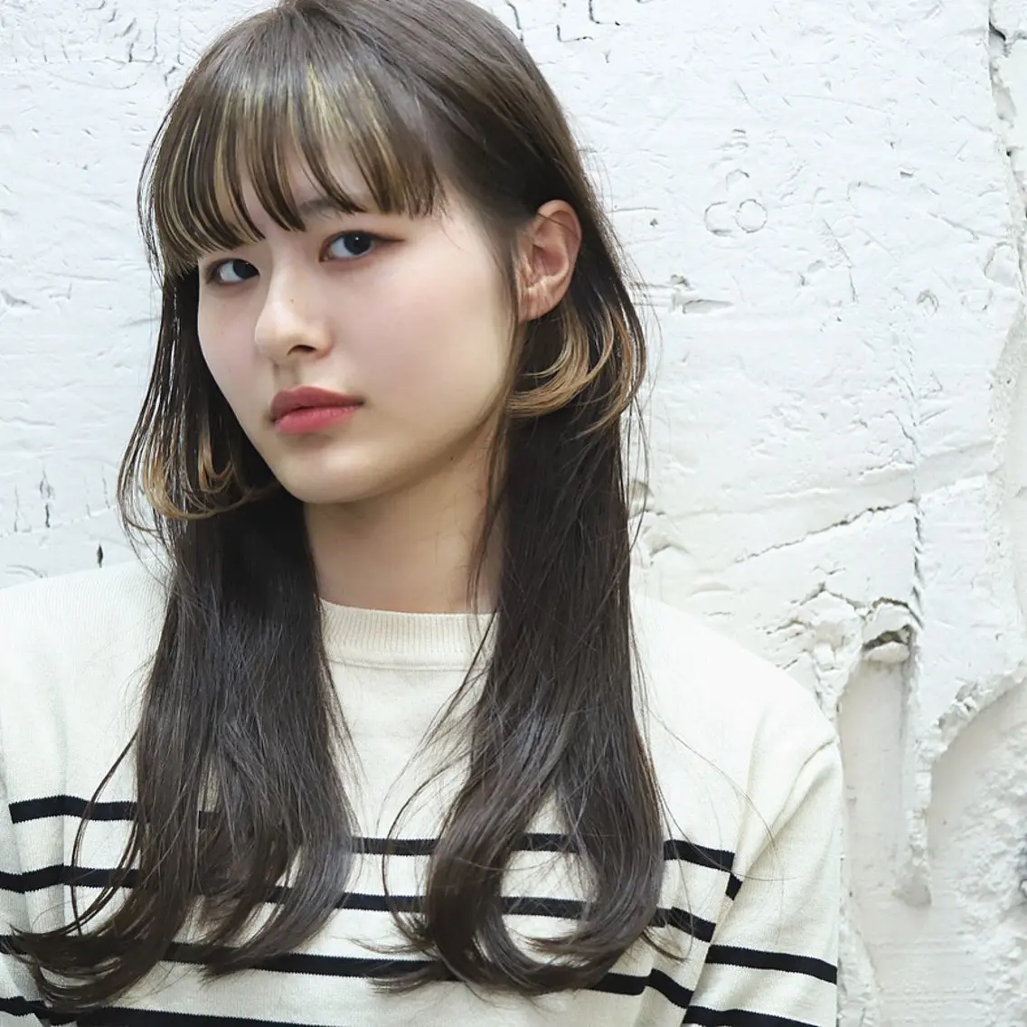 セミロング 中山 泰徳のヘアスタイル