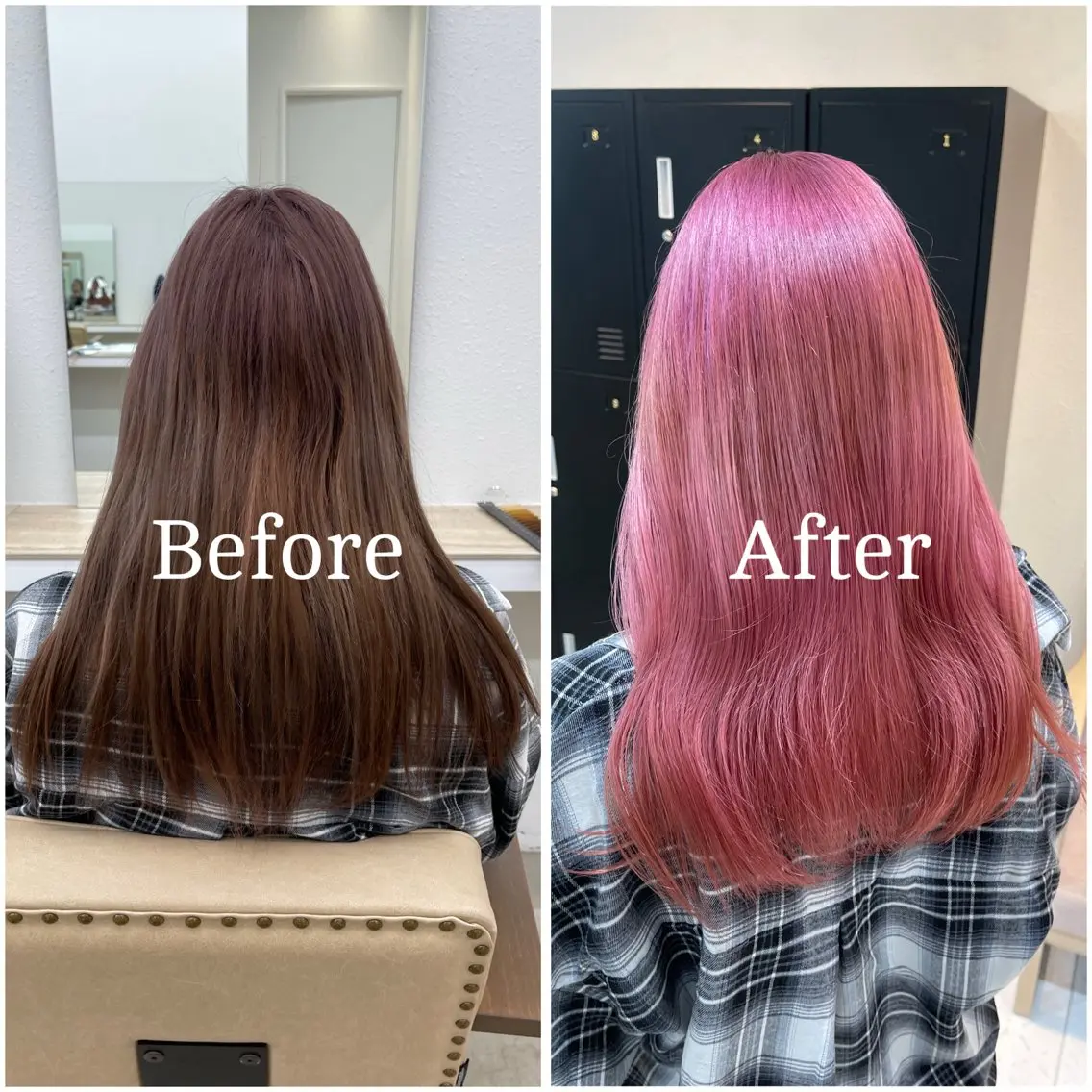 ロング カラー ブリーチ デザインカラー 似合わせカット 縮毛矯正 ムラ修正/ ハイトーン💖Riaのヘアスタイル
