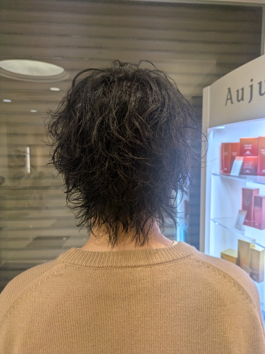 パーマ メンズ メンズパーマ シャドーパーマ カット パーマ 佐々木 萌のヘアスタイル