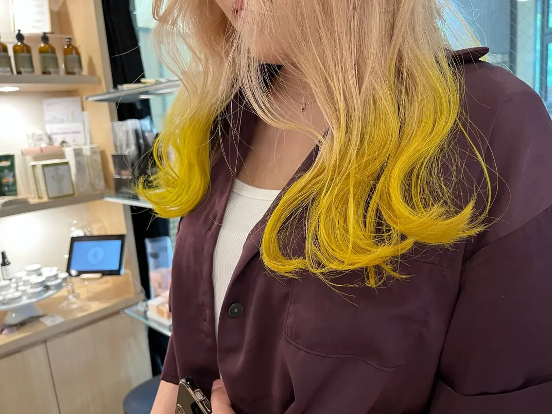 ミディアム カラー ヘアカラー トリートメント 城 健太郎 💎ハイトーンのヘアスタイル