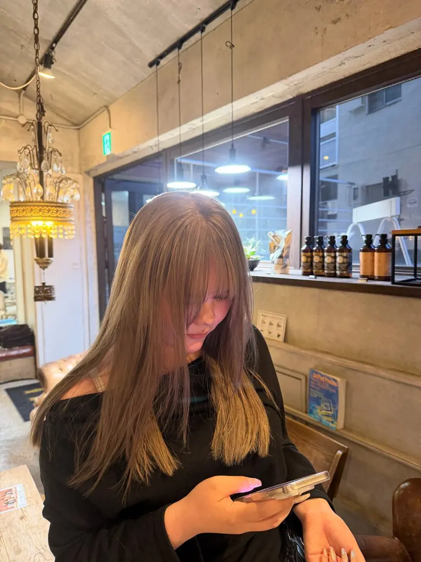 カラー ブリーチ ヘアカラー 💖撃！激！ 可愛カラーKAO💖のヘアスタイル