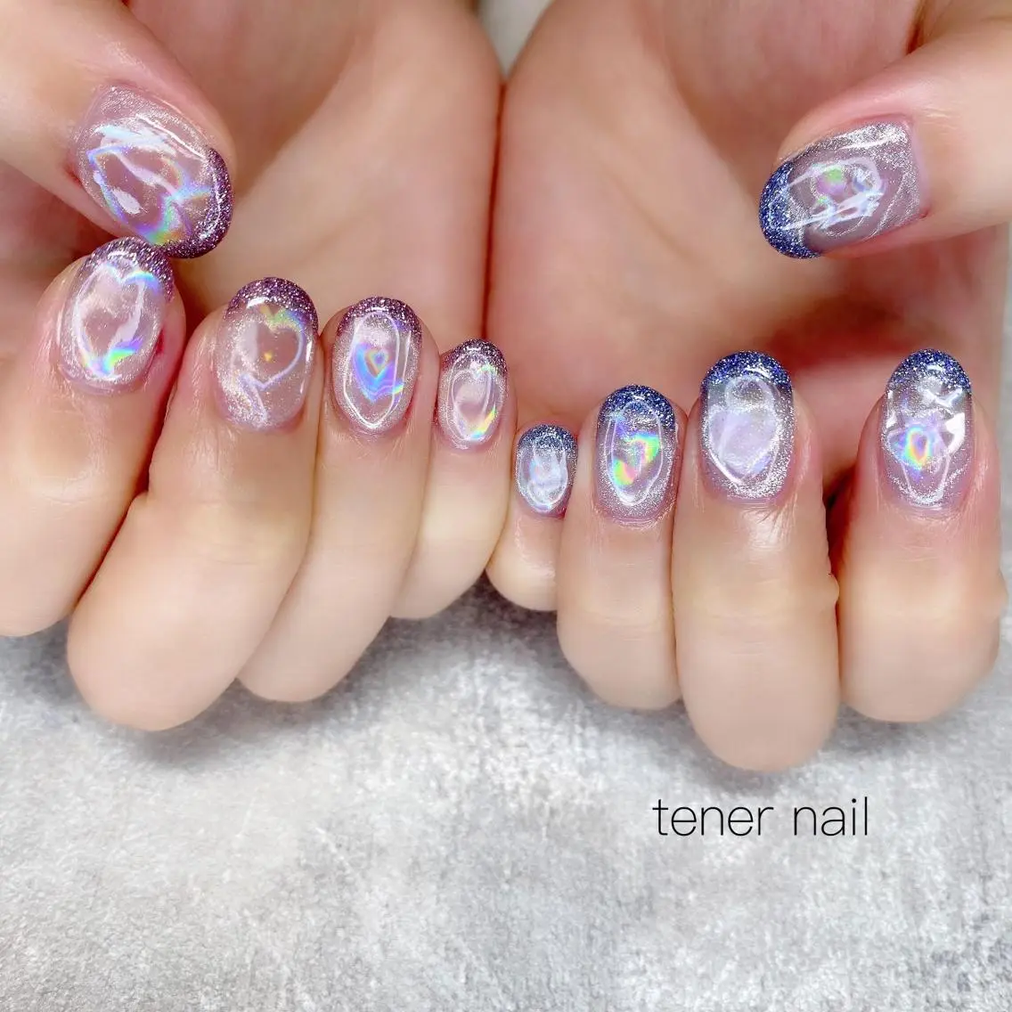 ネイル ハート テネルネイル tener nailのネイルデザイン