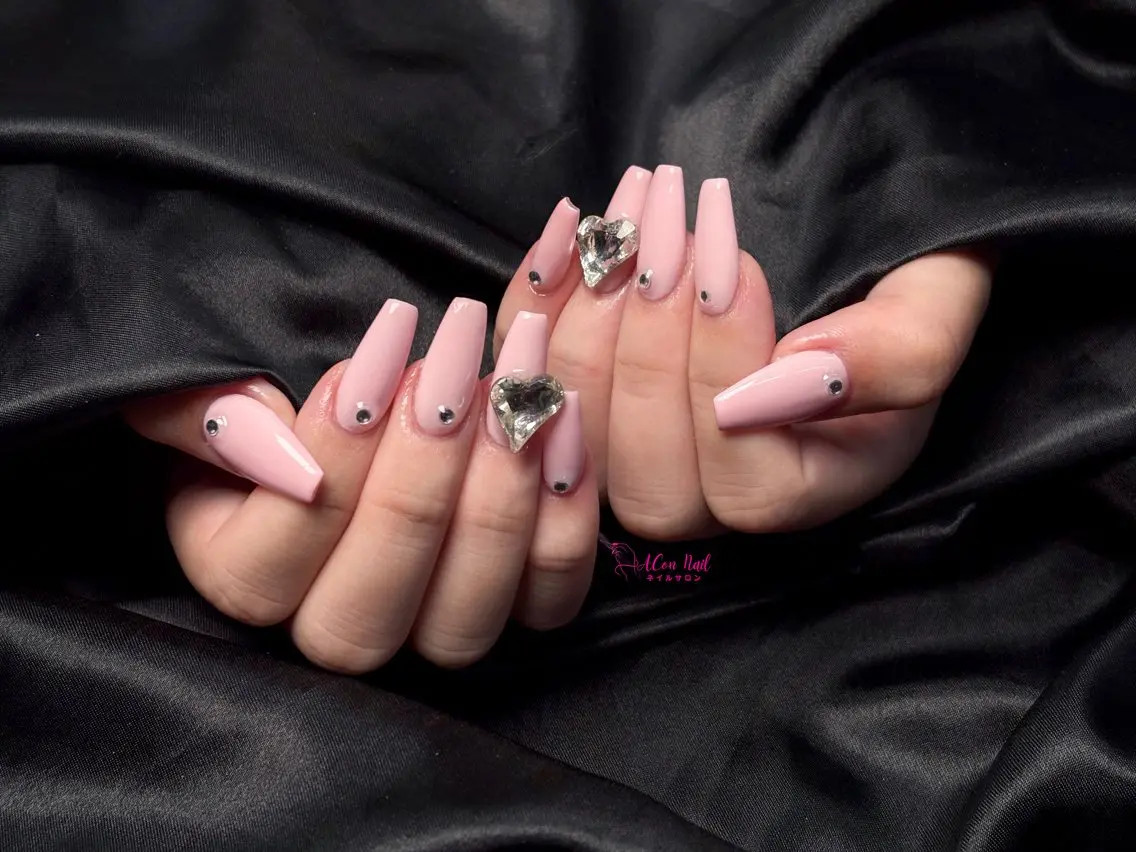 ネイル 桜ネイル 長さ出し フラワーネイル フレンチネイル ジェルネイル ハンドネイル ACon NailSalonのネイルデザイン