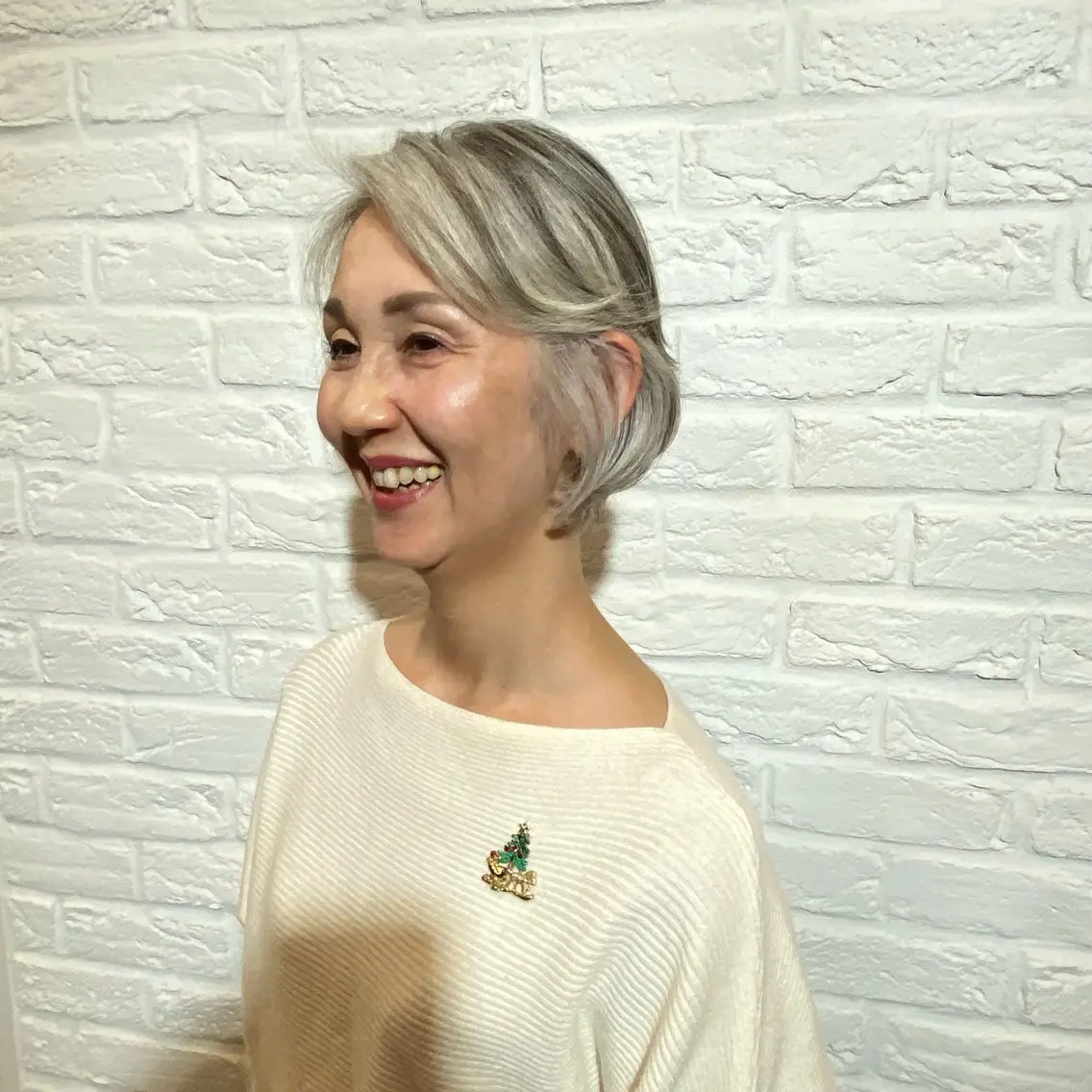 ショート パーマ 髪質改善/艶髪 土屋恵梨花のヘアスタイル