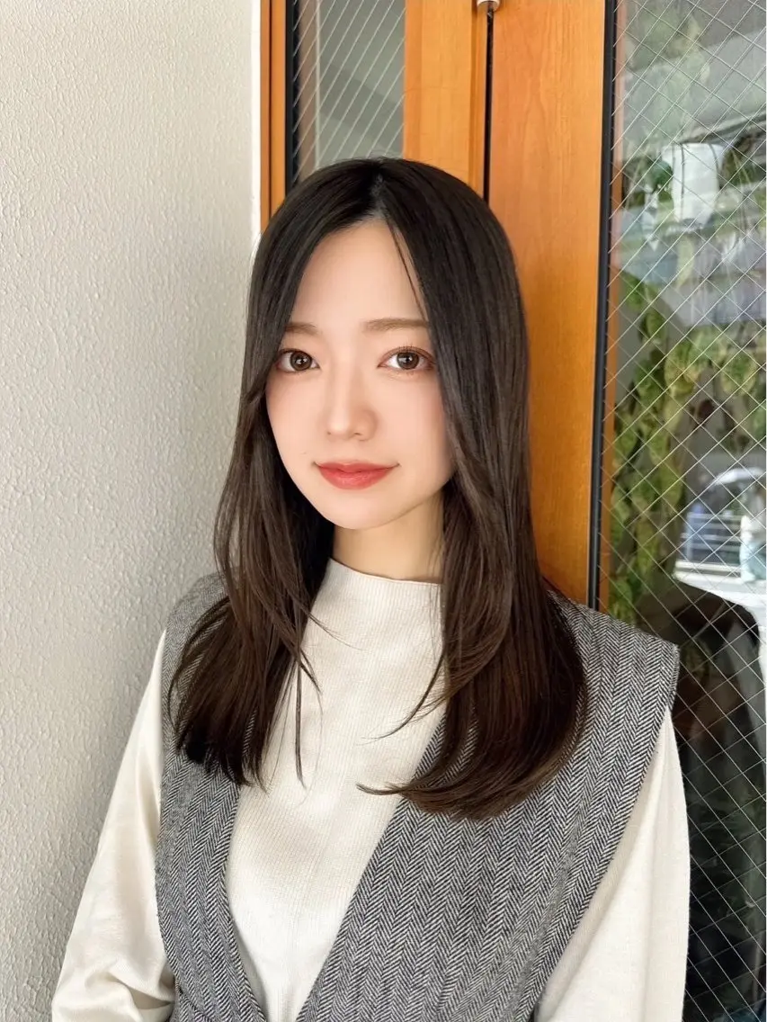 カラー カット ヘアカラー ナチュラルな仕上がり 🫧💜nakanoのヘアスタイル