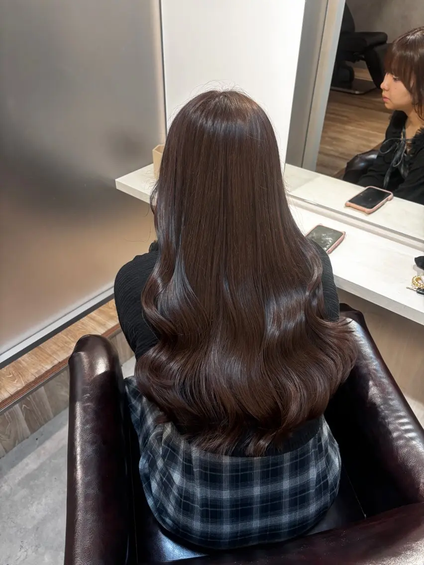 カラー カット トリートメント 横浜🇰🇷韓国ヘア 垢抜け艶カラーヘアメのヘアスタイル