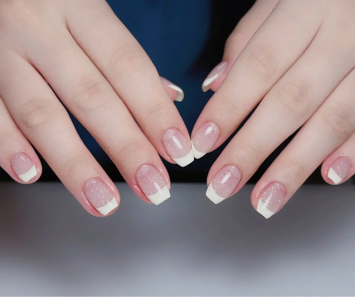 ネイル オーロラネイル 長さ出し フットネイル ラメ(グリッター) ラメグラデーション ハンドネイル 👍thumbs up nail👍のネイルデザイン