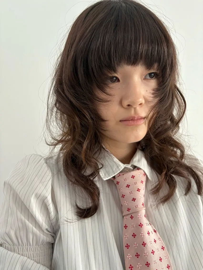 ロング 高円寺/loca/ 田中南帆のヘアスタイル