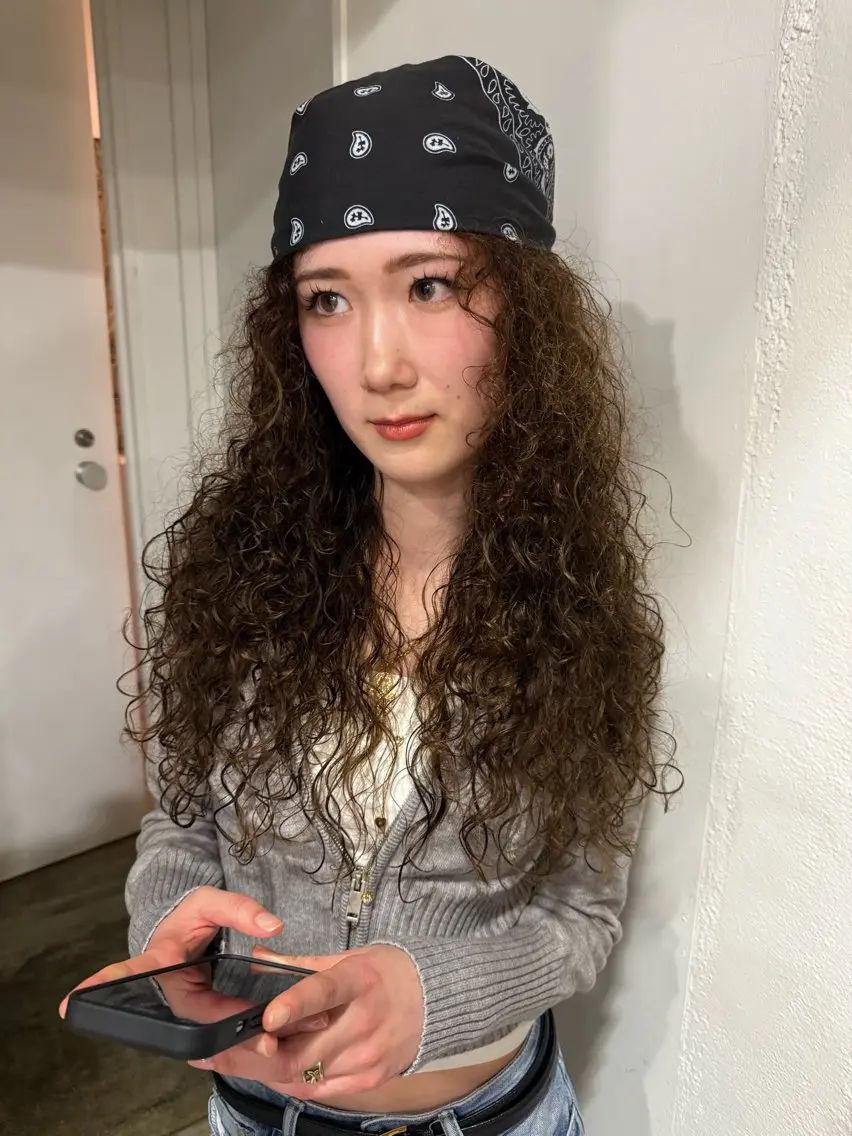 ロング ヘアカラー 河坂 昌恵のヘアスタイル