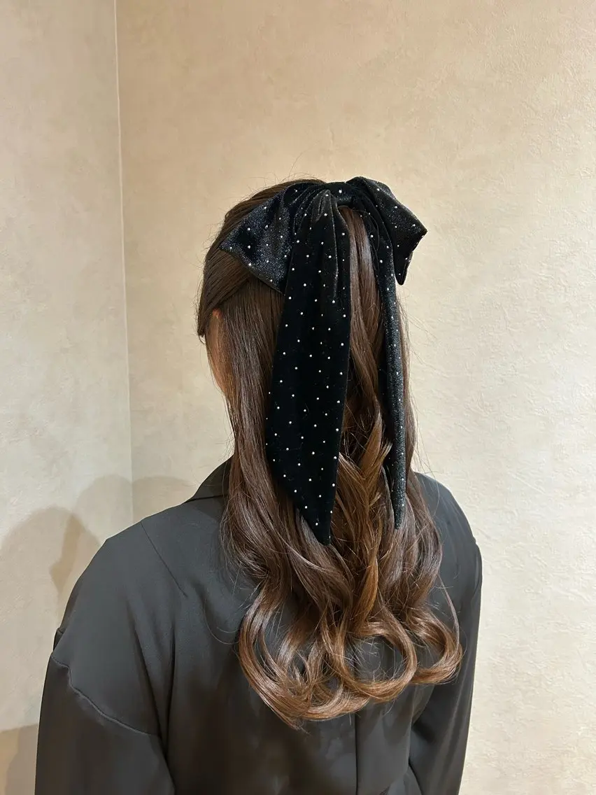 ヘアアレンジ ハーフアップ ヘアセット 児玉 りなのヘアスタイル