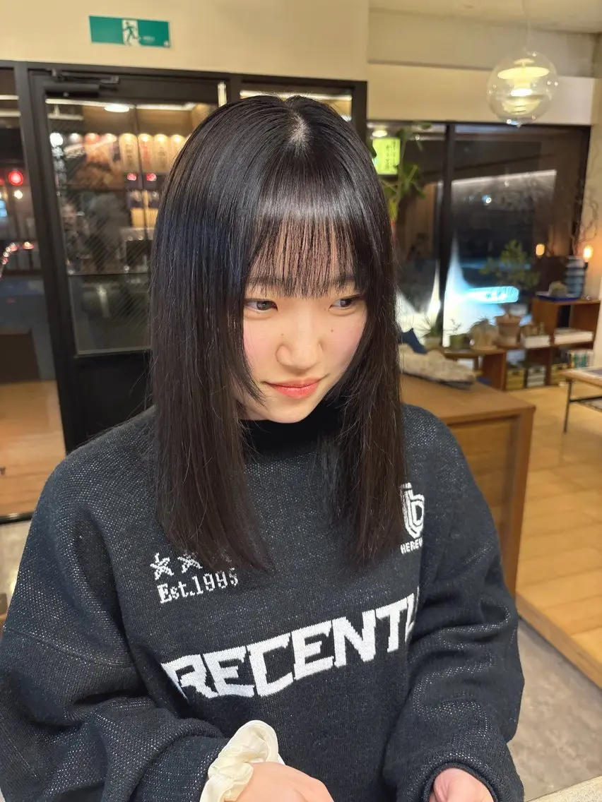 ミディアム カラー ヘアカラー トリートメント CUEON./栁沼 光希のヘアスタイル