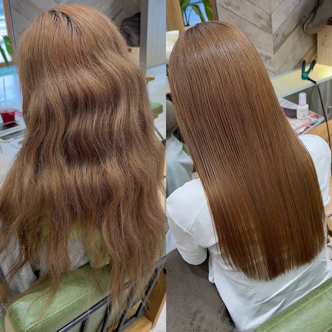 ロング 縮毛矯正 縮毛矯正 トリートメント 透明感カラー/ ダブルカラー/あすまのヘアスタイル