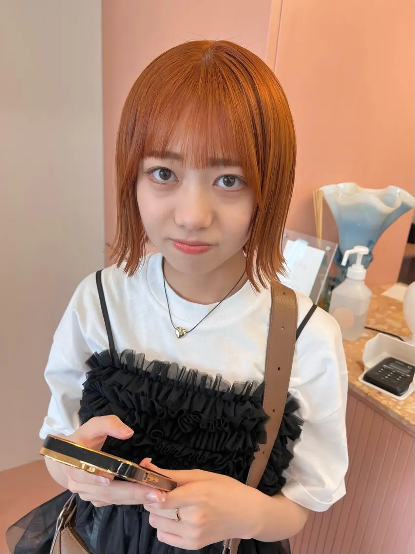 ブリーチ無しダブルカラー + トリートメントの写真