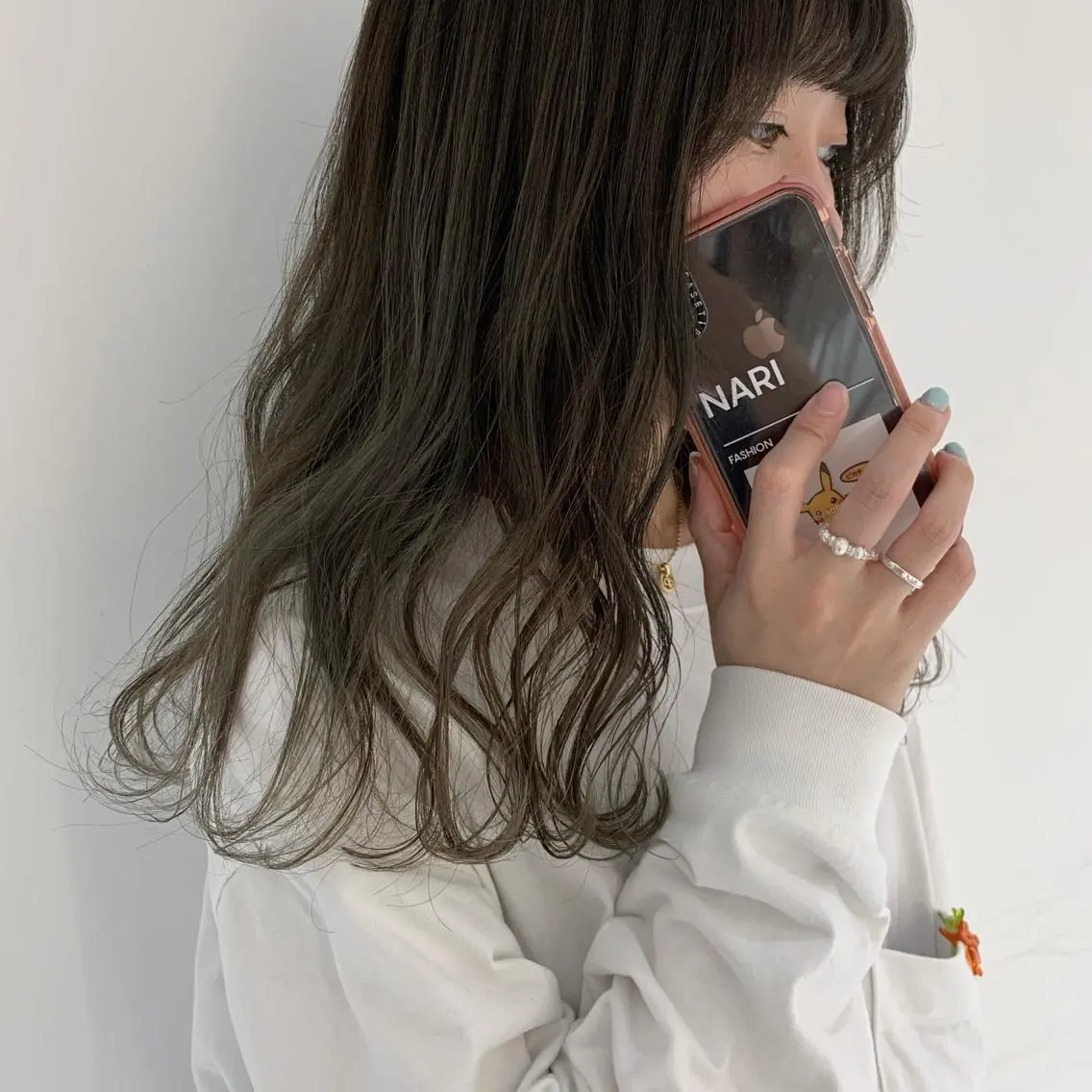 ロング kiyono ⭐︎ダブルカラーのヘアスタイル