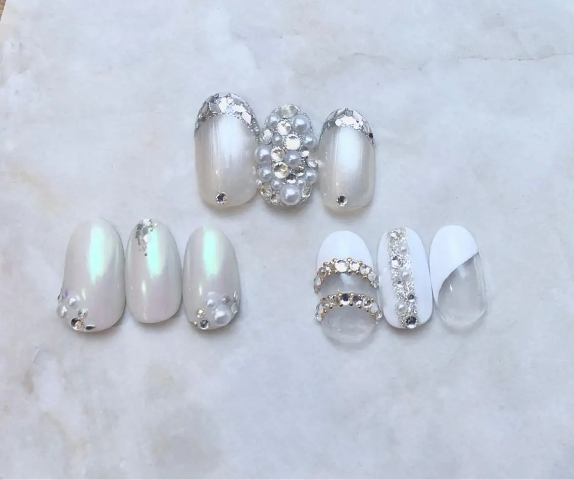 ネイル 長さ出し ジェルネイル 韓国ネイル 持ち込み パラジェル ハンドネイル Nail&eye Belire 新宿のネイルデザイン