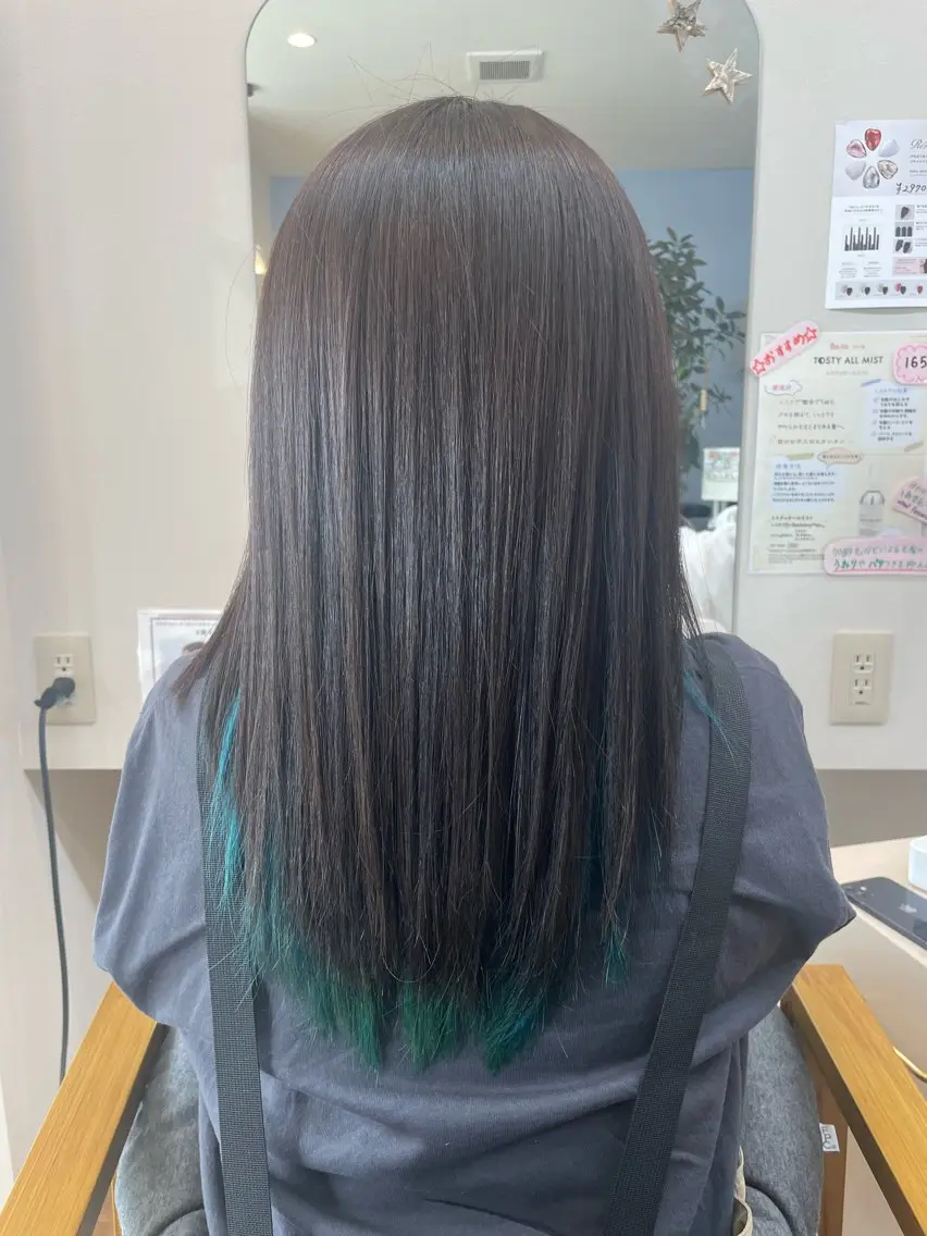 ロング 髪質改善 トリートメント カット ヘアカラー トリートメント アグレアーブル上地店 田中のヘアスタイル