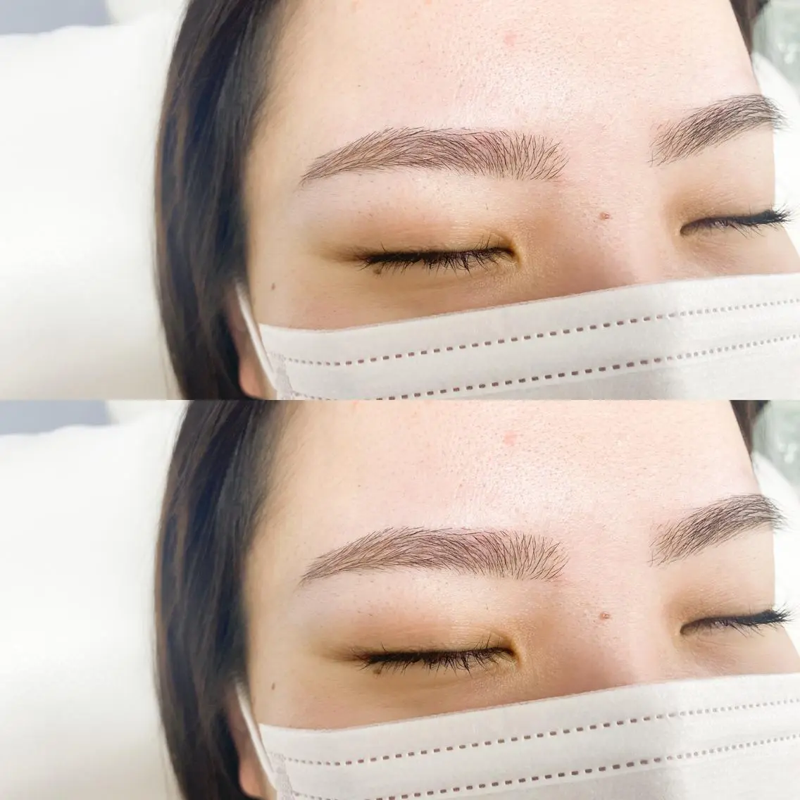 アイブロウワックス　【メイク込み】の写真