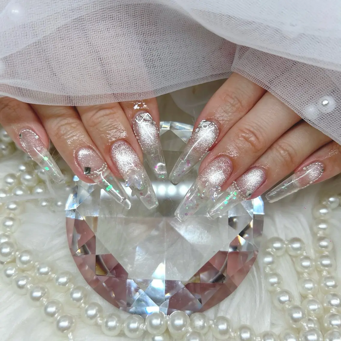 ロング ハンドネイル Nailsalon Angeのネイルデザイン