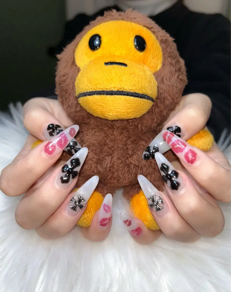ネイル アートネイル オーロラネイル チークネイル 長さ出し フットネイル Chan nailsのネイルデザイン