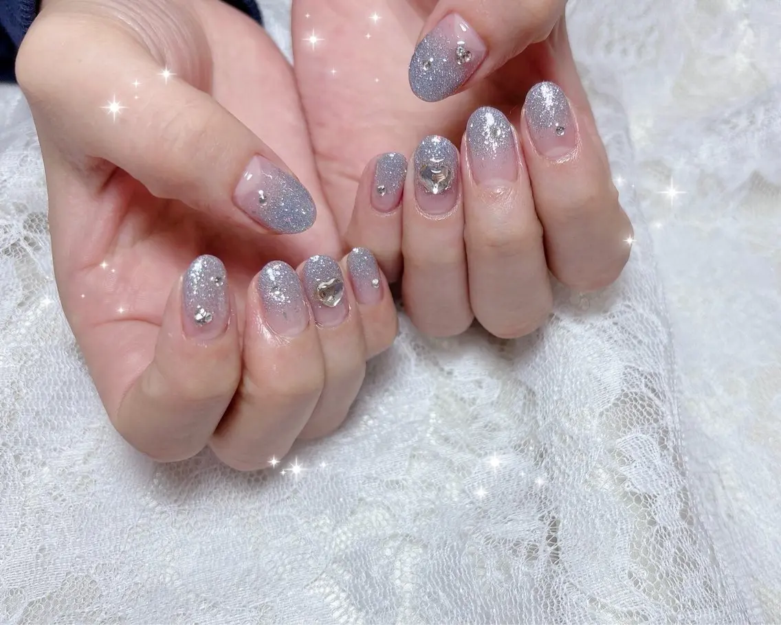 ネイル フラッシュネイル グラデーション ハンドネイル FLARE NAIL フレアネイルのネイルデザイン