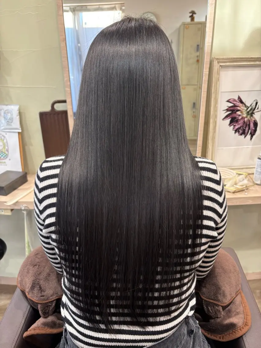 ロング カラー 透明感カラー 髪質改善 🤍ちなつ /髪質改善ヘアエステのヘアスタイル