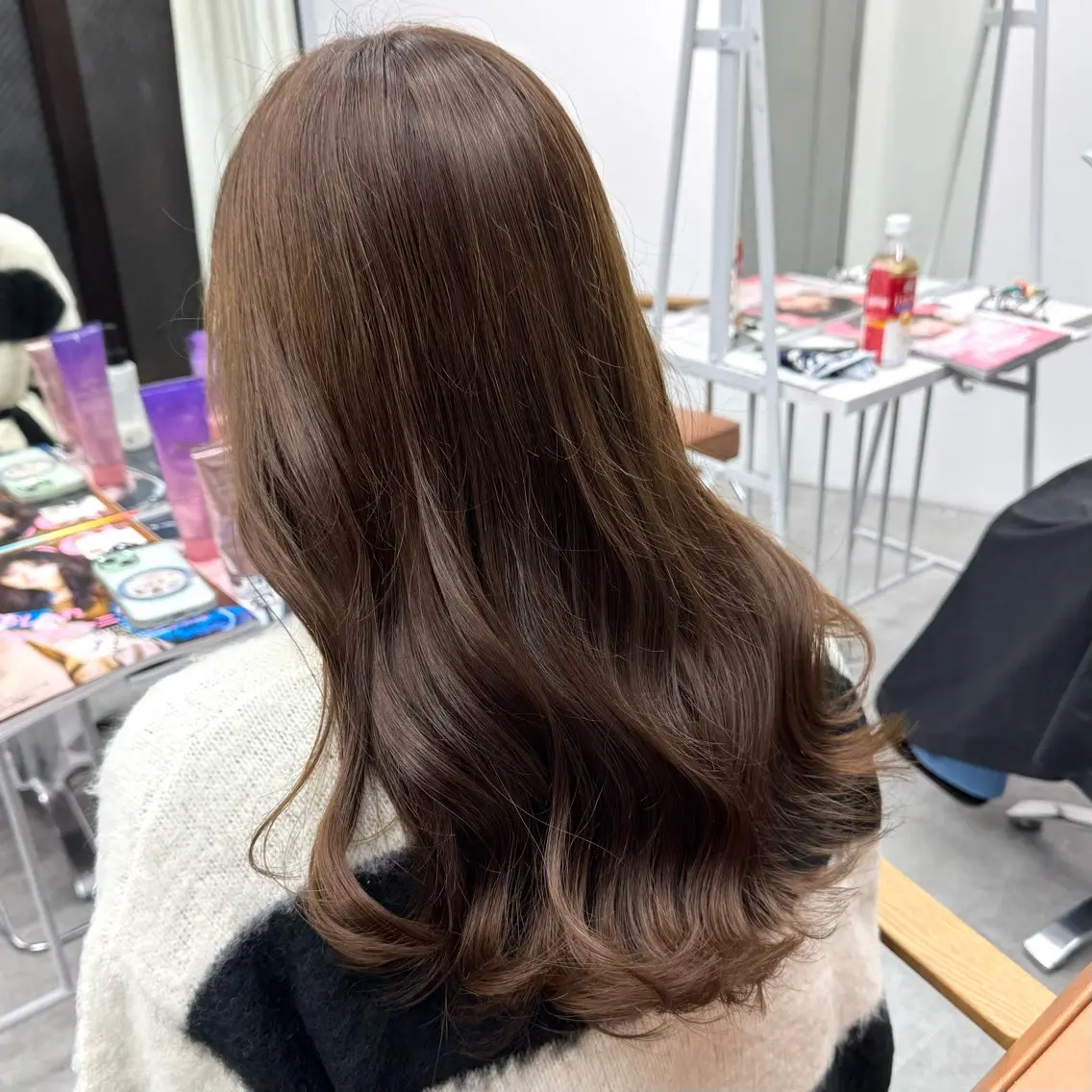 ロング カラー ヘアアレンジ ヘアカラー ブリーチなしカラー /新百合ヶ丘/安形翔のヘアスタイル