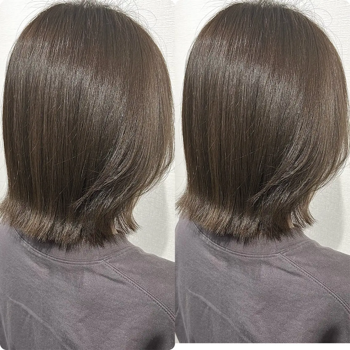 ミディアム 切っぱなし💇‍♀️ イヤリング🎨龍之介のヘアスタイル