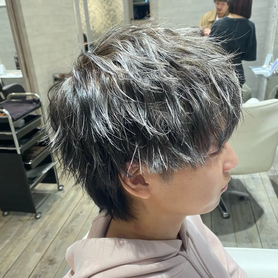 ショート カラー メンズ 🦋ハイトーン特化 🦋‪Nozomiのヘアスタイル