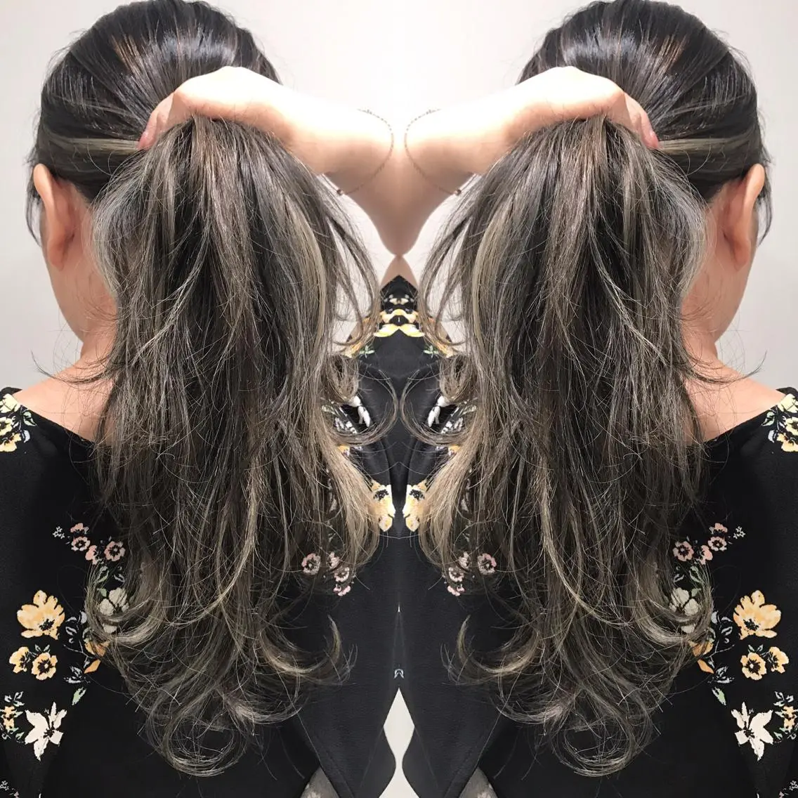 ロング カラー ヘアアレンジ ヘアカラー トリートメント 縮毛矯正 髪質改善寺坂雄飛💐のヘアスタイル