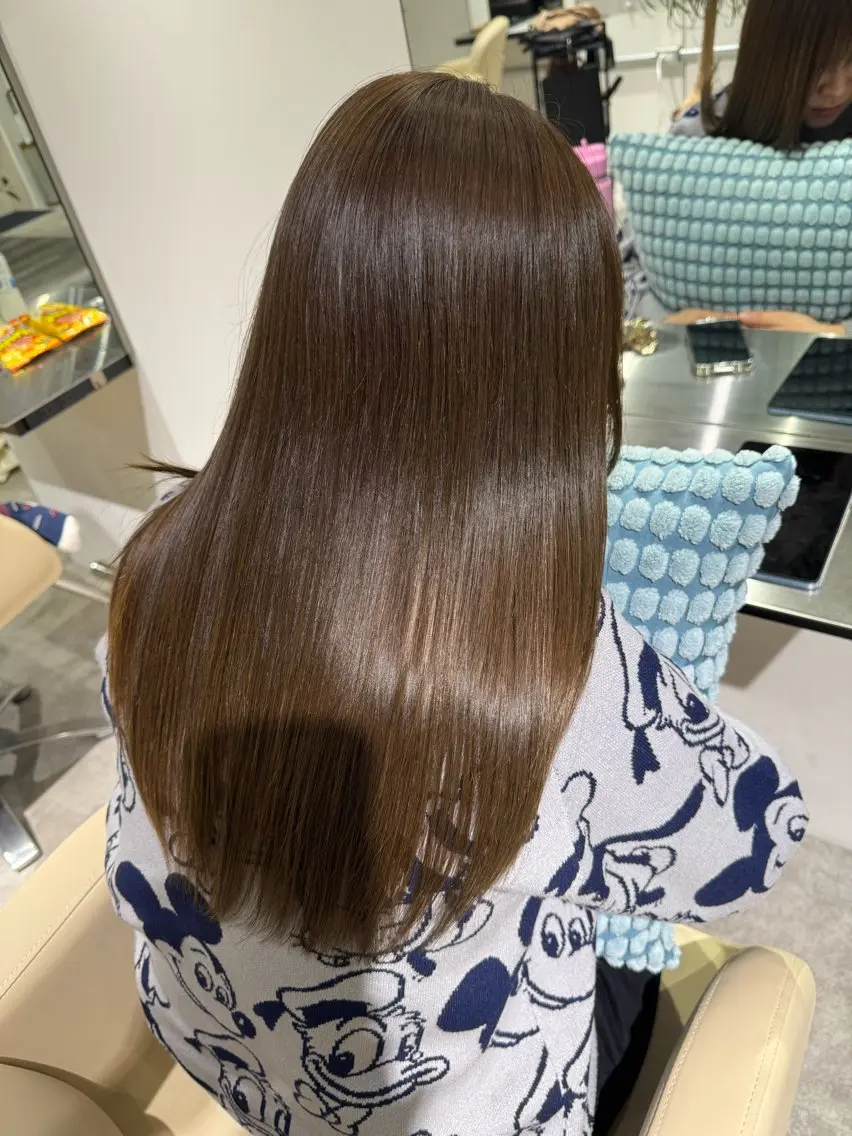 ロング カラー 髪質改善 レイヤーカット カット ヘアカラー トリートメント 夜23時まで予約🉑 reverieあきらのヘアスタイル