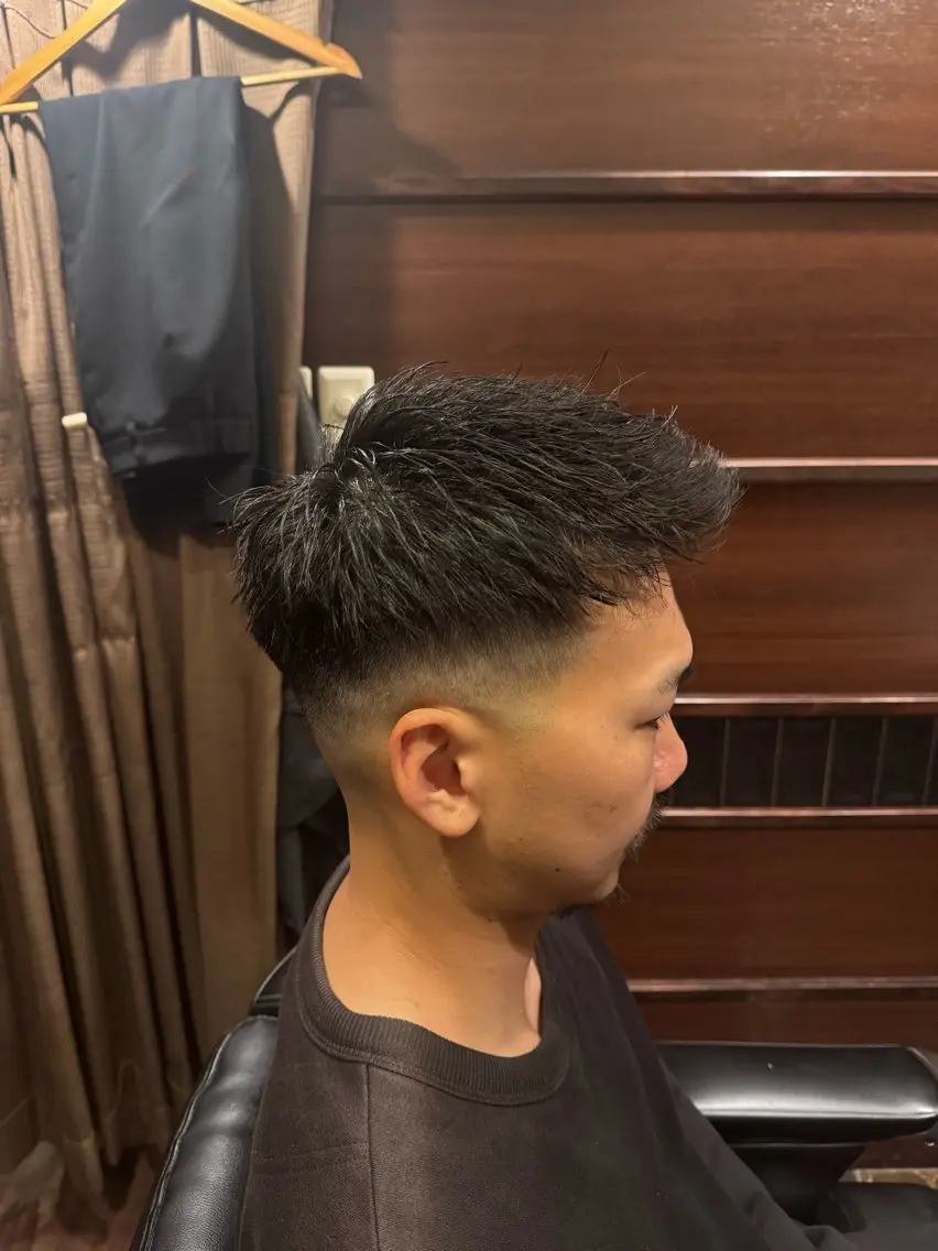 ショート メンズ フェードカット スキンフェード ヒロ銀座横浜 細内のヘアスタイル