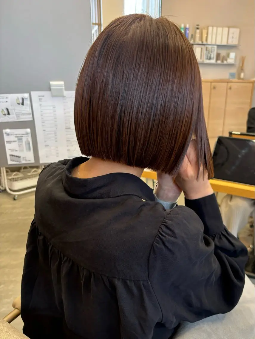ショート カット ヘアカラー トリートメント chihale 富樫莉香のヘアスタイル