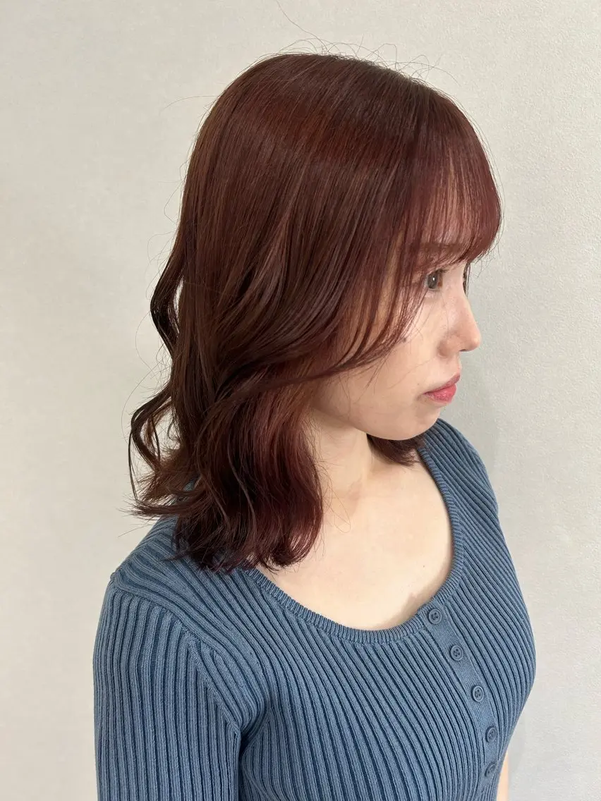 ミディアム カラー ヘアアレンジ ヘアカラー ボブ /ニュアンス/ satomi🧸💖のヘアスタイル