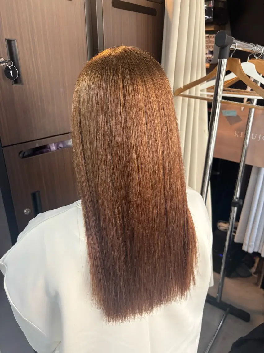 ロング 縮毛矯正 トリートメント カット ヘアカラー 縮毛矯正 トリートメント 🐈‍⬛PEQSS 澤村 美優🎀のヘアスタイル