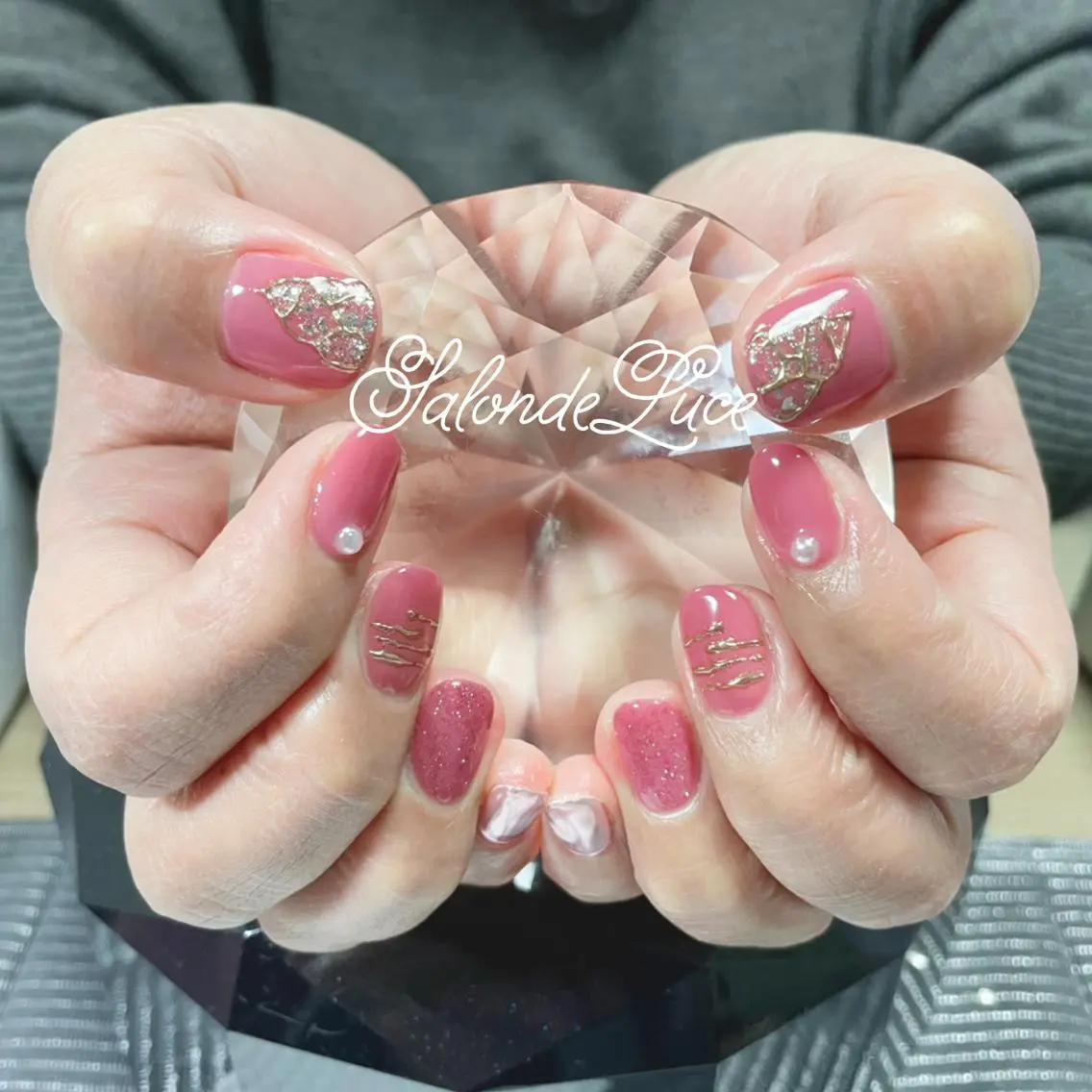 ネイル フラッシュネイル ミラーネイル Salon de Luceのネイルデザイン