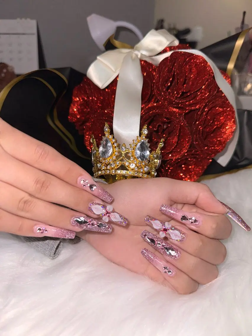 ネイル フラッシュネイル グラデーション ピンク ハンドネイル Allure_87 はなのネイルデザイン